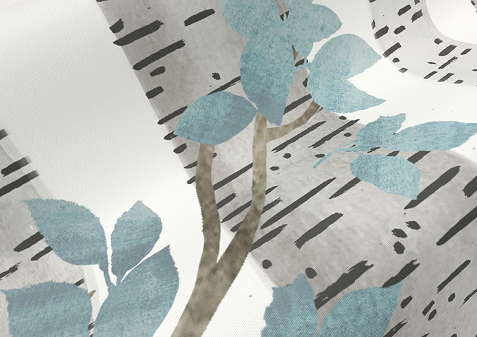 Birch Tree, Sky Blue - Roller Blind - Image 4